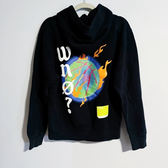 Jordan - Why Not? Black with Multicolored Basketball Print Hoodie - Picture 3 of 8